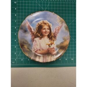 Sandra‎ Kuck Angel Peace Plate 1995 Seventh Issue Precious Angels Collection Art
